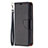 Leather Case Stands Flip Cover Holder for Apple iPhone 13 Pro Black