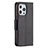 Leather Case Stands Flip Cover Holder for Apple iPhone 13 Pro Black