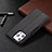 Leather Case Stands Flip Cover Holder for Apple iPhone 13 Pro Black