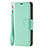 Leather Case Stands Flip Cover Holder for Apple iPhone 13 Pro Cyan