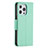 Leather Case Stands Flip Cover Holder for Apple iPhone 13 Pro Cyan