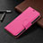 Leather Case Stands Flip Cover Holder for Apple iPhone 13 Pro Hot Pink