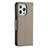 Leather Case Stands Flip Cover Holder for Apple iPhone 13 Pro Khaki