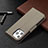 Leather Case Stands Flip Cover Holder for Apple iPhone 13 Pro Khaki