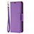 Leather Case Stands Flip Cover Holder for Apple iPhone 13 Pro Max Purple