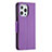 Leather Case Stands Flip Cover Holder for Apple iPhone 13 Pro Max Purple