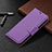 Leather Case Stands Flip Cover Holder for Apple iPhone 13 Pro Max Purple