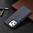 Leather Case Stands Flip Cover Holder for Apple iPhone 13 Pro Navy Blue