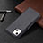 Leather Case Stands Flip Cover Holder for Apple iPhone 14 Black