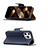 Leather Case Stands Flip Cover Holder for Apple iPhone 14 Pro Max Navy Blue