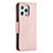 Leather Case Stands Flip Cover Holder for Apple iPhone 14 Pro Max Rose Gold