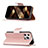 Leather Case Stands Flip Cover Holder for Apple iPhone 14 Pro Max Rose Gold