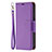 Leather Case Stands Flip Cover Holder for Apple iPhone 14 Pro Purple