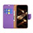 Leather Case Stands Flip Cover Holder for Apple iPhone 14 Pro Purple