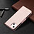 Leather Case Stands Flip Cover Holder for Apple iPhone 14 Rose Gold