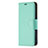 Leather Case Stands Flip Cover Holder for Apple iPhone 15 Cyan