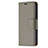 Leather Case Stands Flip Cover Holder for Apple iPhone 15 Gray