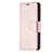 Leather Case Stands Flip Cover Holder for Apple iPhone 15 Plus Rose Gold