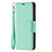 Leather Case Stands Flip Cover Holder for Apple iPhone 15 Pro Max Cyan