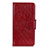 Leather Case Stands Flip Cover Holder for BQ Vsmart Active 1 Plus Red