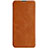 Leather Case Stands Flip Cover Holder for Huawei Honor 20E Brown