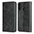 Leather Case Stands Flip Cover Holder for Huawei Honor 9C Black