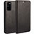 Leather Case Stands Flip Cover Holder for Huawei Honor V30 5G Black