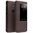 Leather Case Stands Flip Cover Holder for Huawei Mate 20 Brown