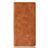 Leather Case Stands Flip Cover Holder for Huawei P Smart (2020) Brown