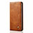 Leather Case Stands Flip Cover Holder for Oppo A5 Light Brown