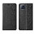 Leather Case Stands Flip Cover Holder for Oppo A53 5G Black