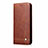 Leather Case Stands Flip Cover Holder for Oppo AX5 Brown