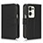 Leather Case Stands Flip Cover Holder for Oppo Find N2 5G Black