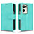 Leather Case Stands Flip Cover Holder for Oppo Find N2 5G Cyan
