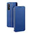 Leather Case Stands Flip Cover Holder for Oppo Reno3 Pro Blue