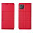 Leather Case Stands Flip Cover Holder for Oppo Reno4 Z 5G Red