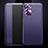 Leather Case Stands Flip Cover Holder for Oppo Reno6 5G Purple