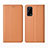 Leather Case Stands Flip Cover Holder for Realme Narzo 30 Pro 5G Orange