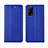 Leather Case Stands Flip Cover Holder for Realme Q2 5G Blue