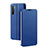 Leather Case Stands Flip Cover Holder for Realme X2 Blue