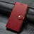 Leather Case Stands Flip Cover Holder for Samsung Galaxy A21s Red