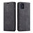 Leather Case Stands Flip Cover Holder for Samsung Galaxy A71 4G A715 Black