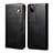 Leather Case Stands Flip Cover Holder for Samsung Galaxy F12 Black