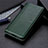 Leather Case Stands Flip Cover Holder for Samsung Galaxy Note 20 5G Green