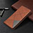 Leather Case Stands Flip Cover Holder for Samsung Galaxy S20 FE 4G Brown