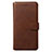 Leather Case Stands Flip Cover Holder for Samsung Galaxy S20 Plus Brown