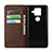 Leather Case Stands Flip Cover Holder for Sharp AQUOS Sense4 Plus