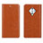 Leather Case Stands Flip Cover Holder for Vivo S1 Pro Orange