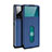 Leather Case Stands Flip Cover Holder for Vivo X51 5G Blue