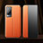 Leather Case Stands Flip Cover Holder for Vivo X60 Pro 5G Orange